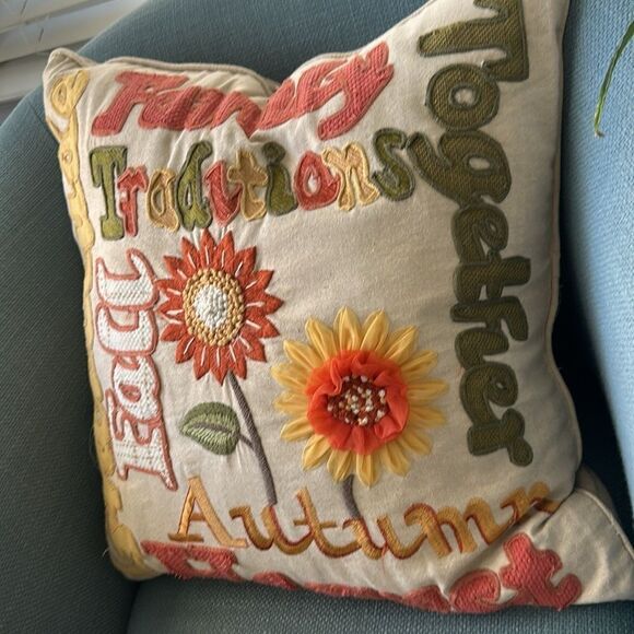 Envogue Feather Down Graphic Accent Pillow 22”x22” - Picture 3 of 6